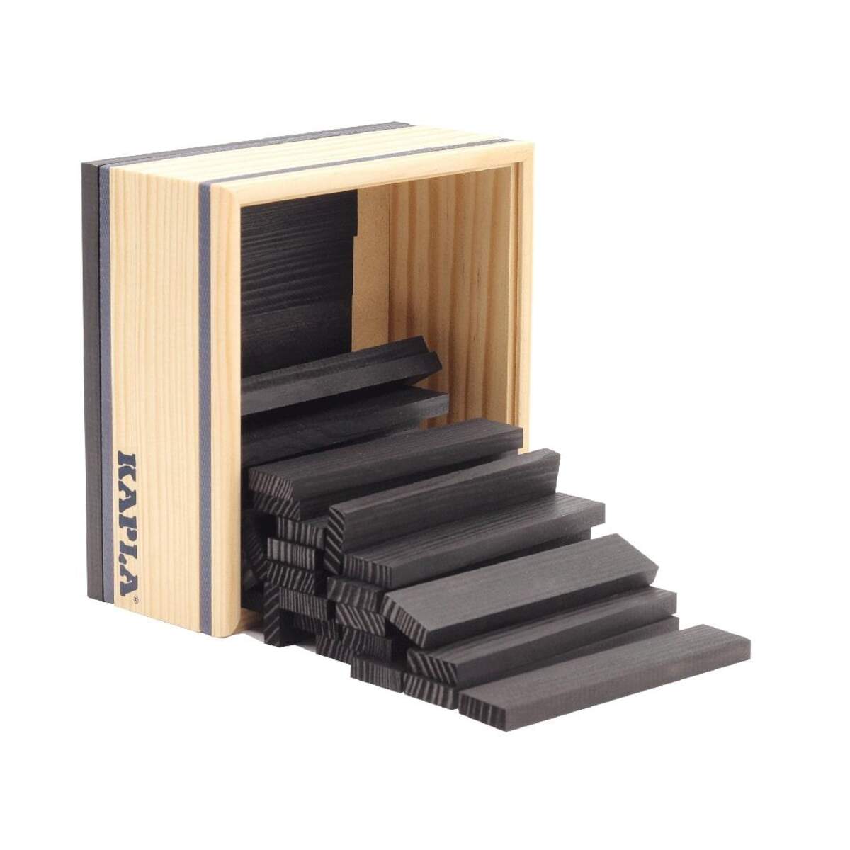 KAPLA® Holzplättchen 40-teilig in Box schwarz