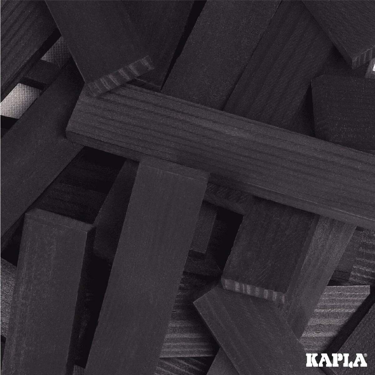 KAPLA® Holzplättchen 40-teilig in Box schwarz