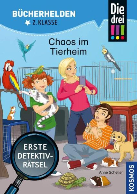 KOSMOS Bücherhelden 2.Klasse - Die drei !!! Chaos im Tierheim (Rätselspaß)