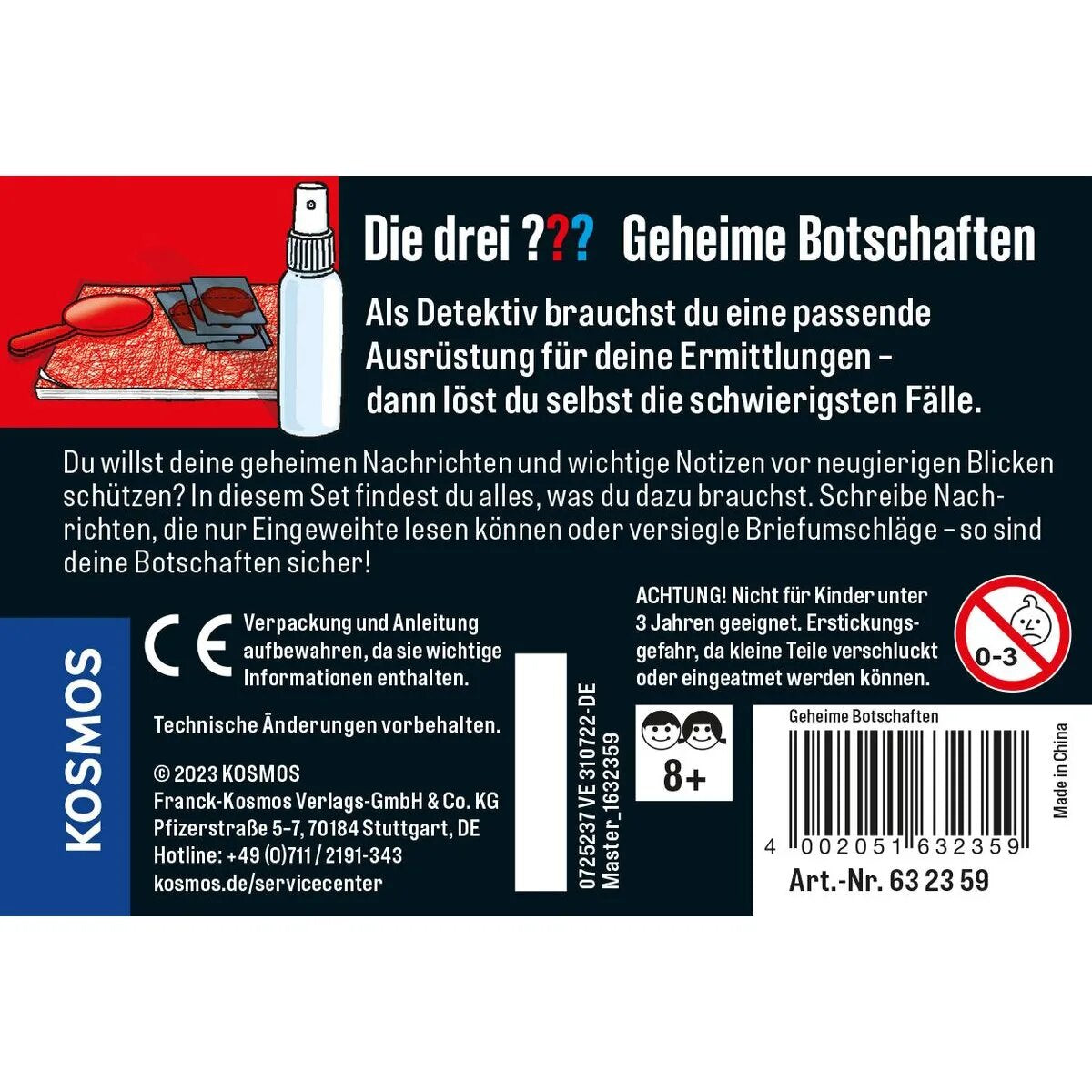KOSMOS Die drei ??? Geheime Botschaften (kl. Dose)