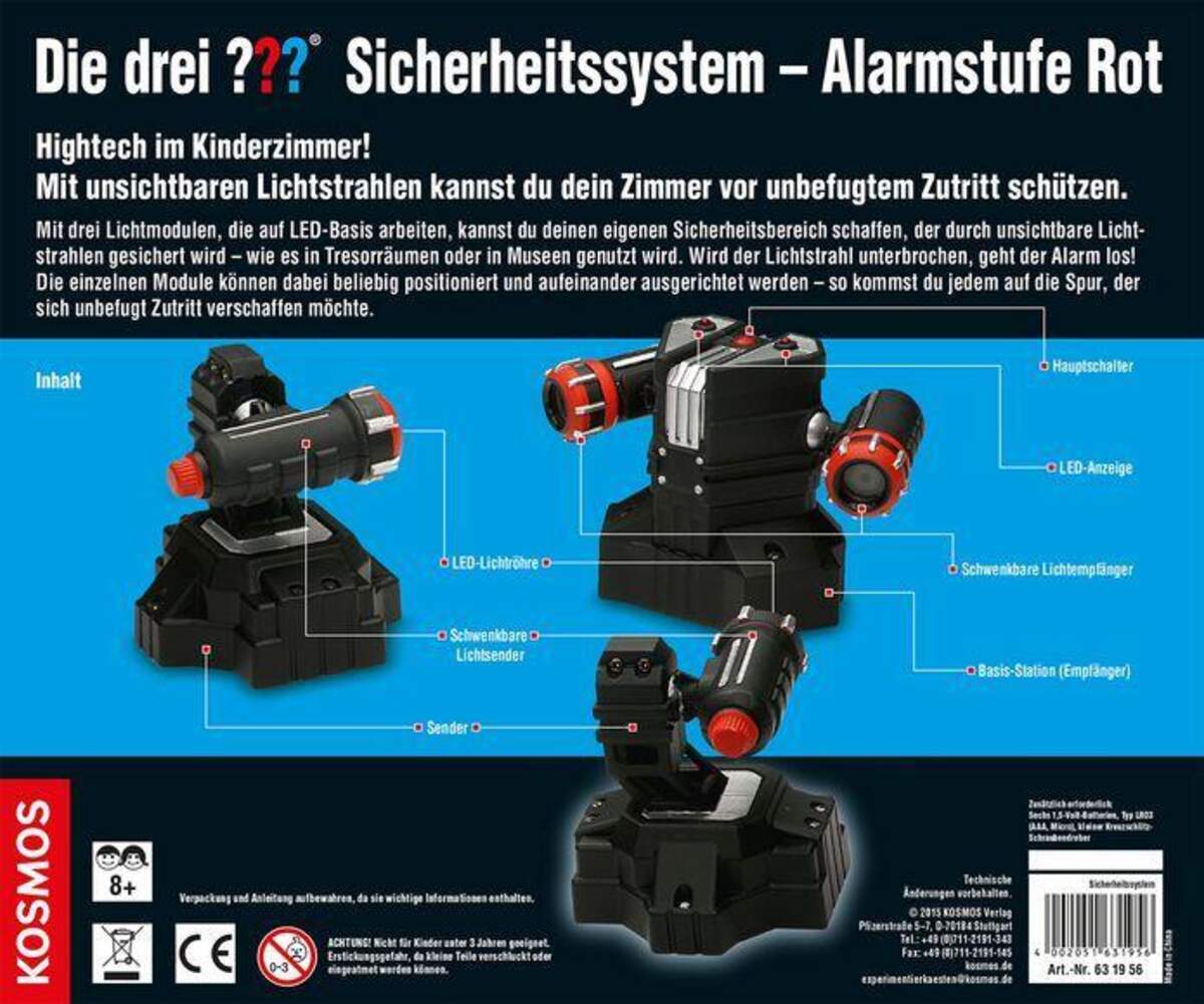 KOSMOS Die drei ??? Sicherheitssystem