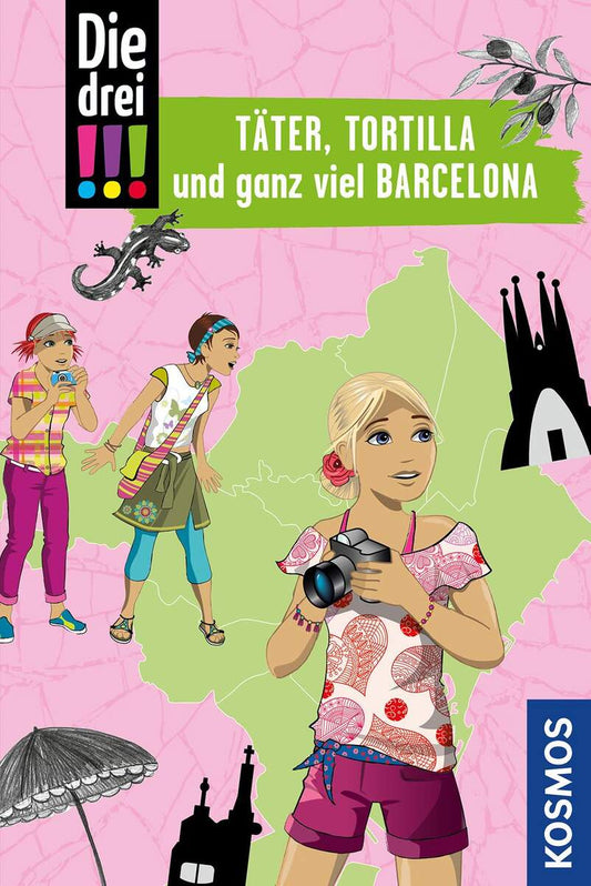 KOSMOS Die drei !!!, Täter, Tortilla und ganz viel Barcelona