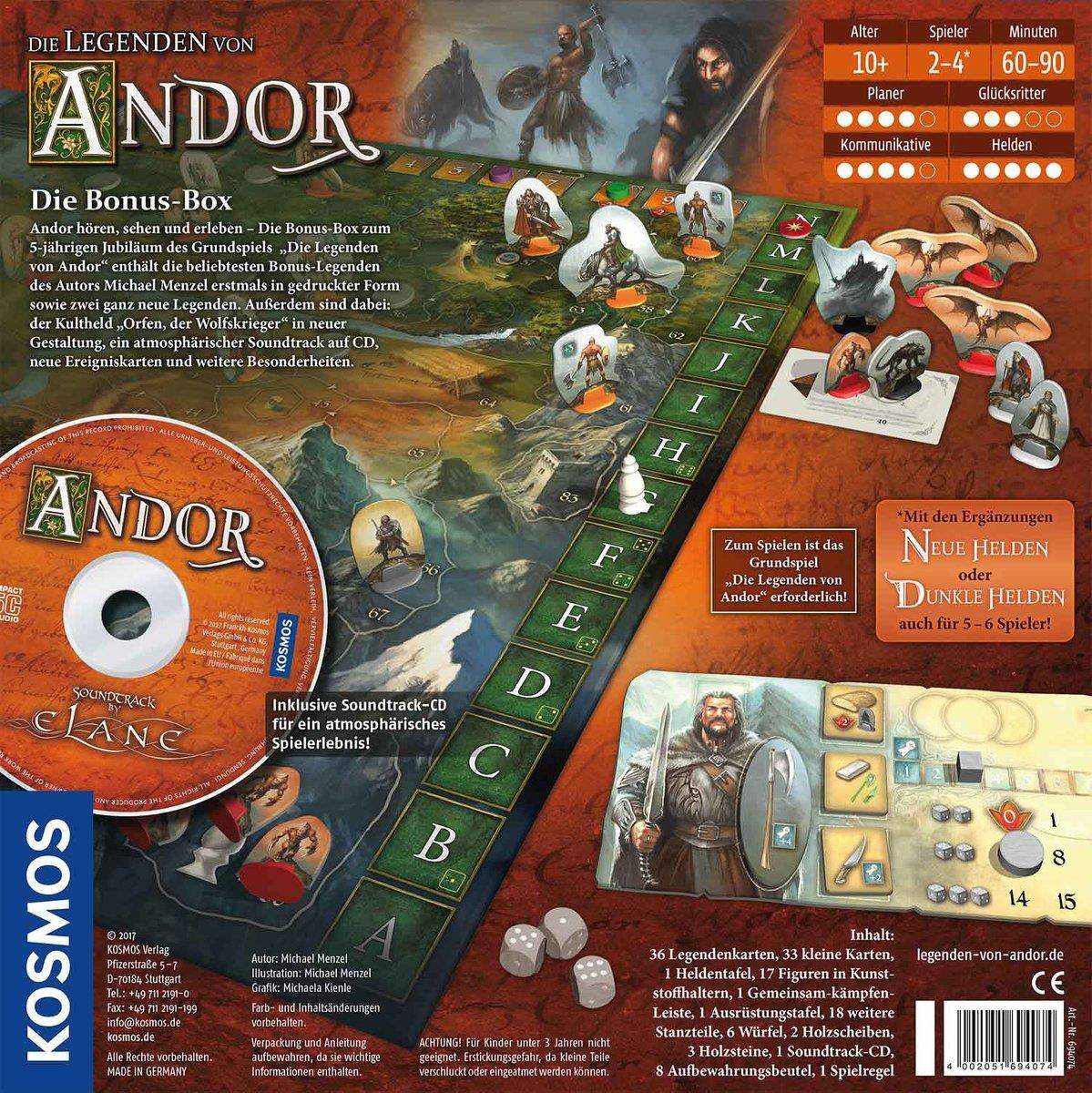 KOSMOS Die Legenden von Andor Die Bonus-Box