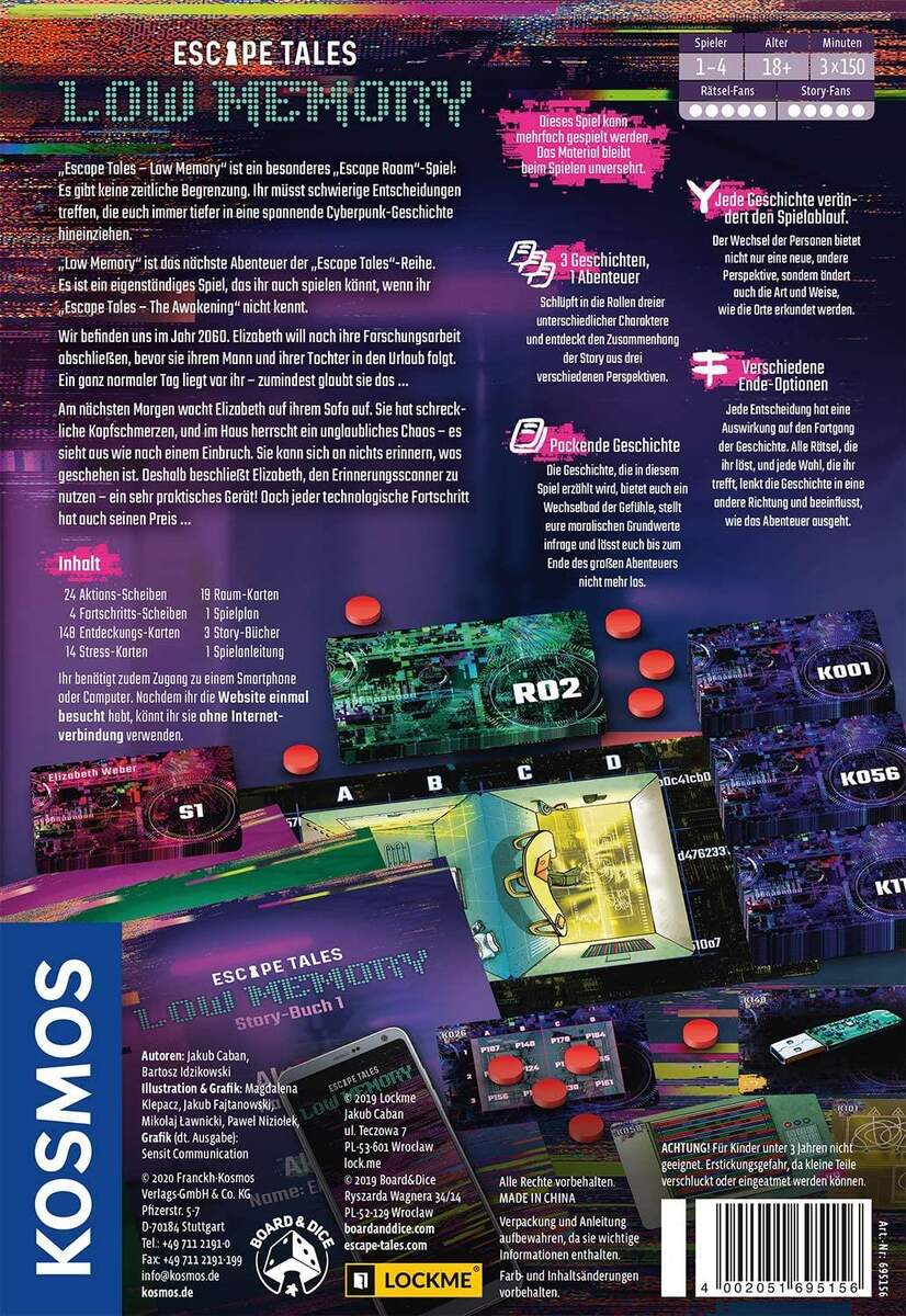 KOSMOS Escape Tales Low Memory