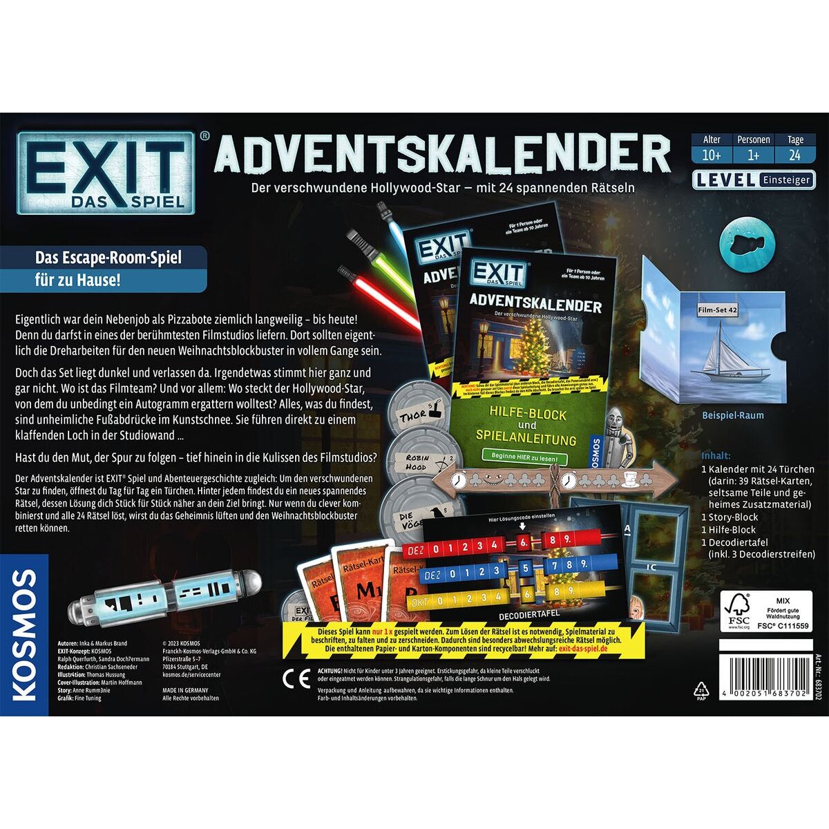 KOSMOS EXIT® - Das Spiel - Adventskalender 2023