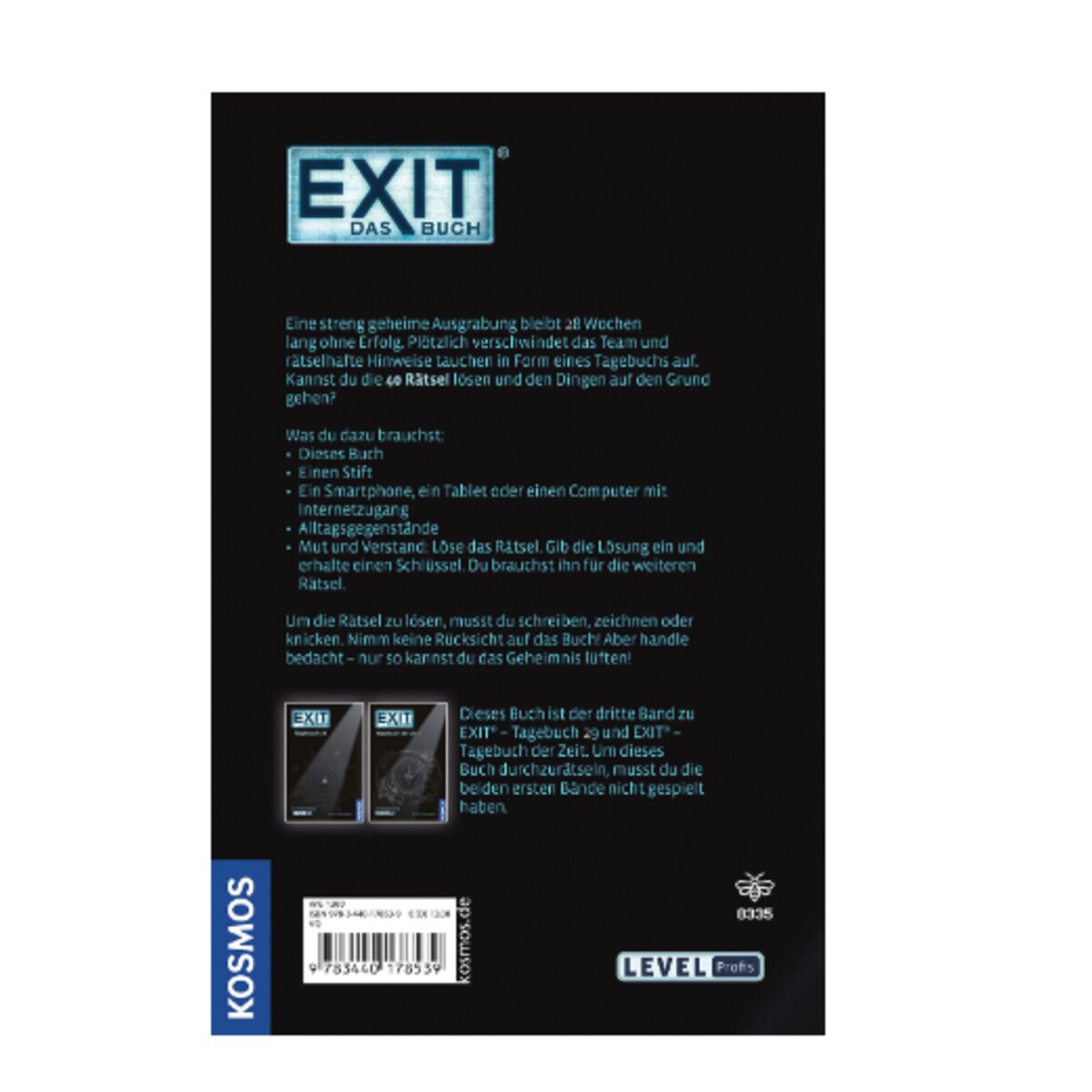 KOSMOS EXIT Buch - Tagebuch der Ewigkeit