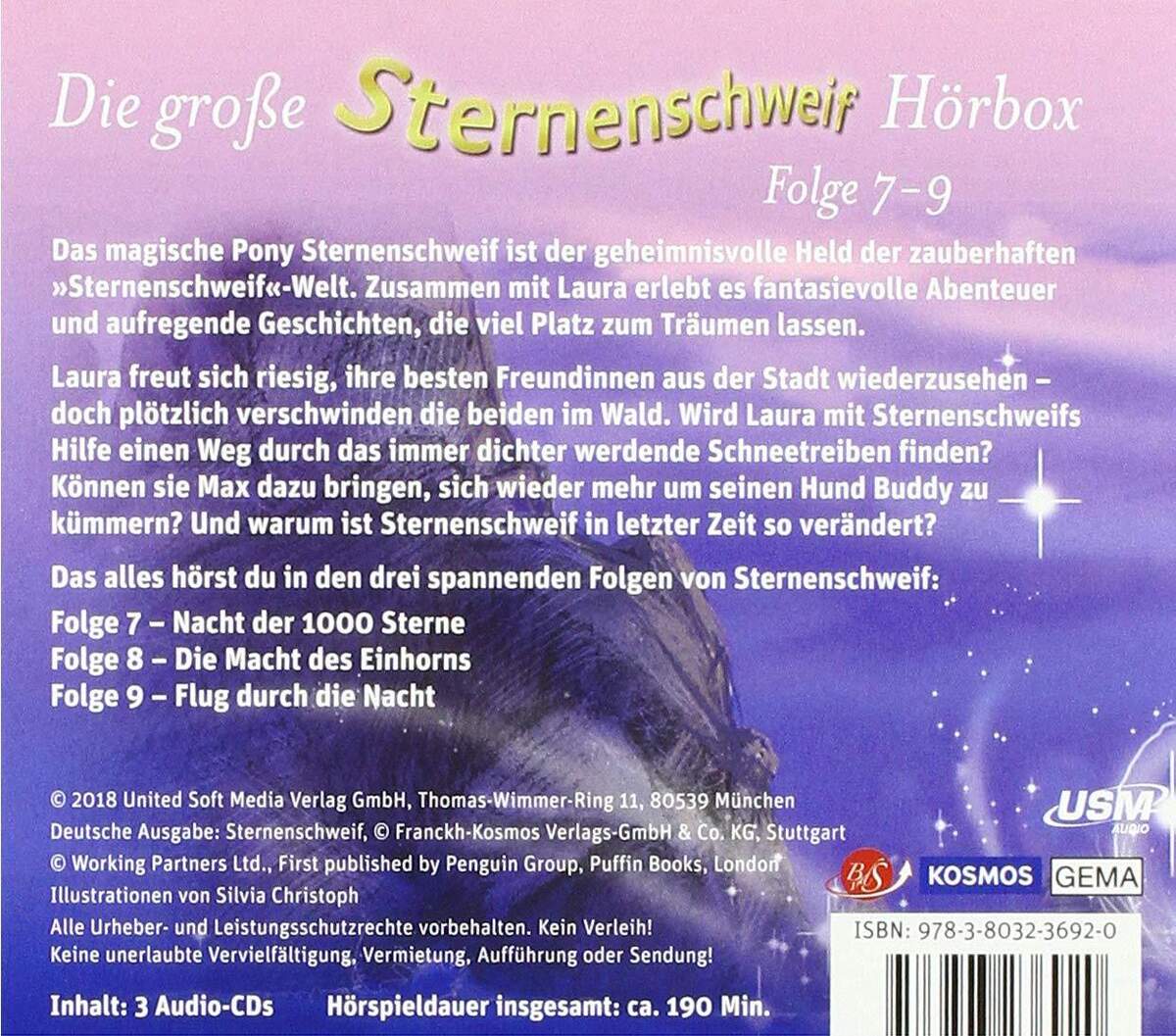 KOSMOS Hörspiel-CD-Box Sternenschweif Folgen 7 - 9