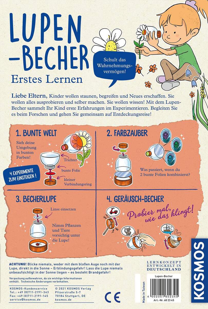 KOSMOS Lernen, Forschen, Entdecken Lupen-Becher
