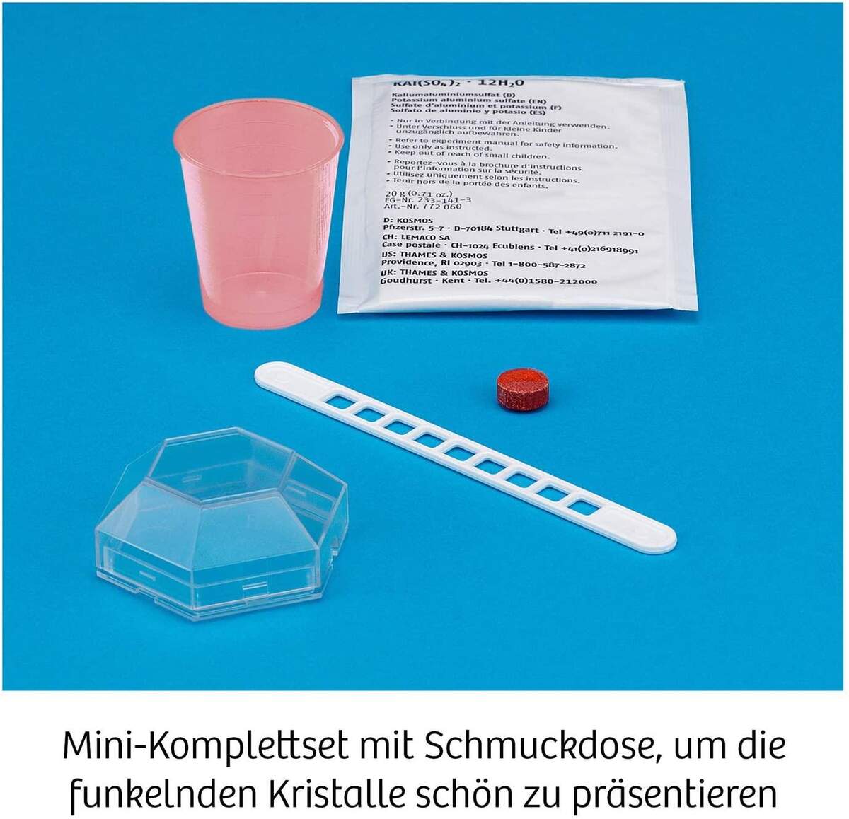 KOSMOS Rote Kristalle selbst züchten