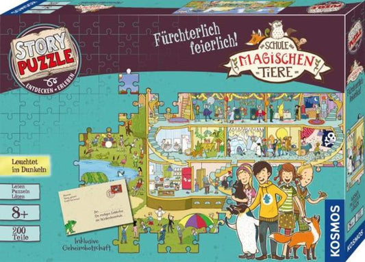 KOSMOS Story Puzzle: Die Schule der magischen Tiere Fürchterlich feierlich! 200 Teile