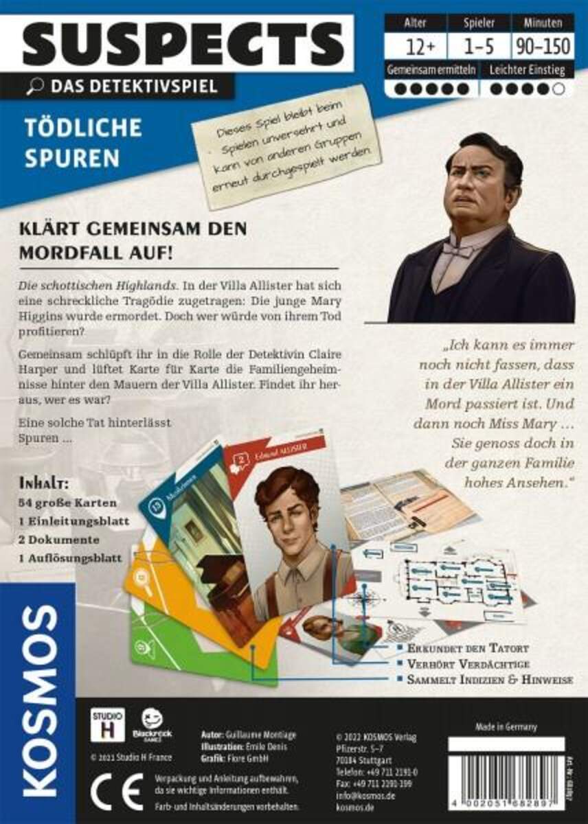KOSMOS Suspects: Tödliche Spuren