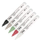 KREUL Glass & Porcelain Pen Chalky,  Strichstärke 2 - 4 mm, 5 Stifte