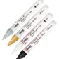 KREUL Glass & Porcelain Pen Glamour, Strichstärke ca. 2 - 4 mm, 4 Stifte