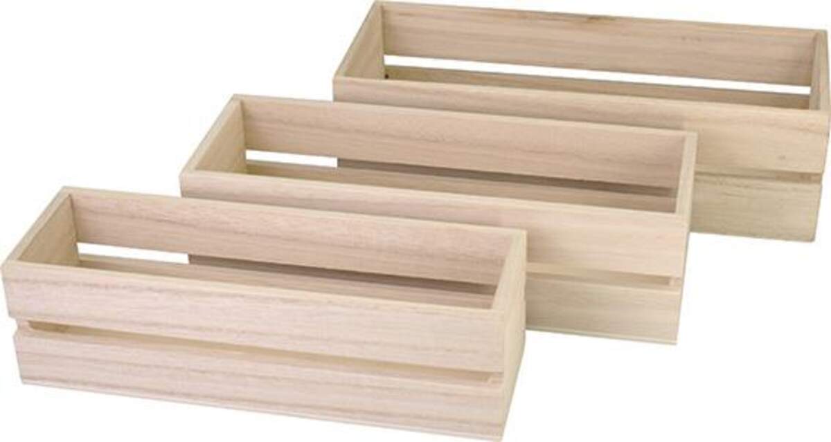 KREUL Holzboxen 3er Set