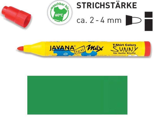KREUL Javana texi mäx Sunny medium für helle Stoffe Grün