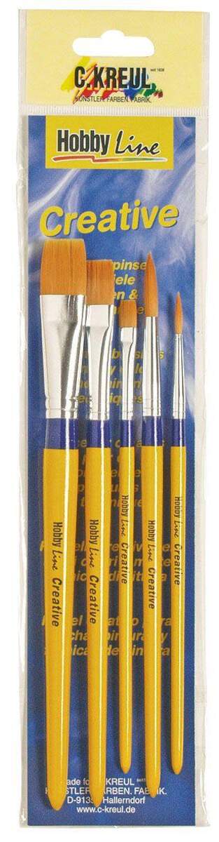 KREUL Pinsel Synthetik gemischt 5er Set