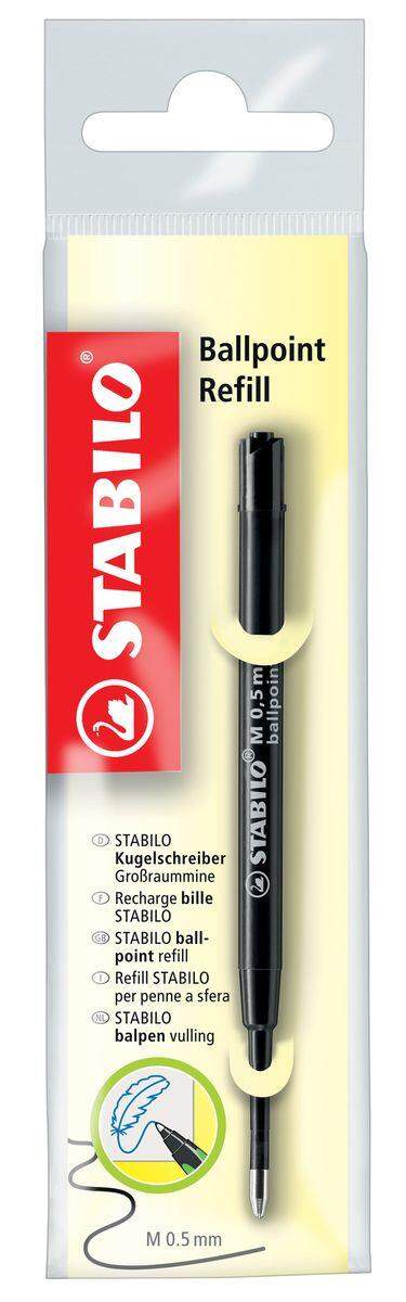 Kugelschreiber - Großraummine - STABILO Ballpoint Refill - Einzelmine - schwarz