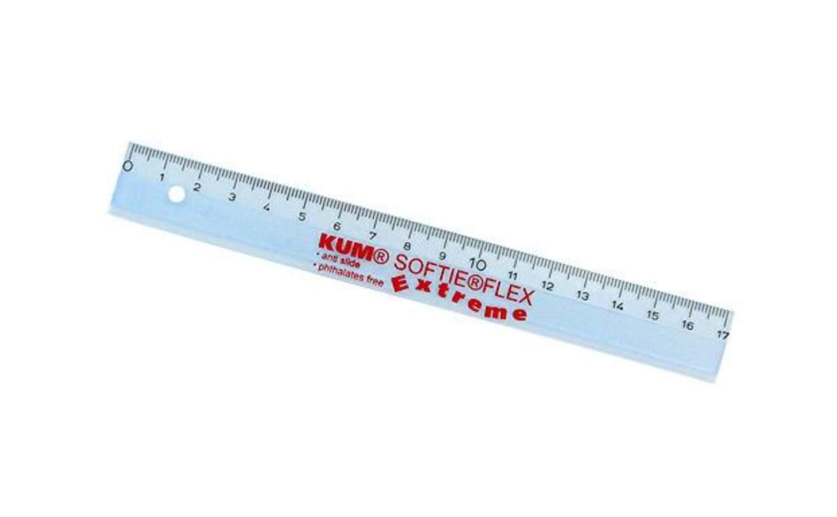 KUM® Lineal 15 cm für Linkshänder KUM® Lefty L1 Softie Flex