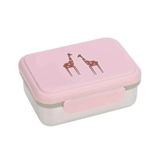 Lässig Brotdose Kinder - Edelstahl Lunchbox, Safari Giraffe