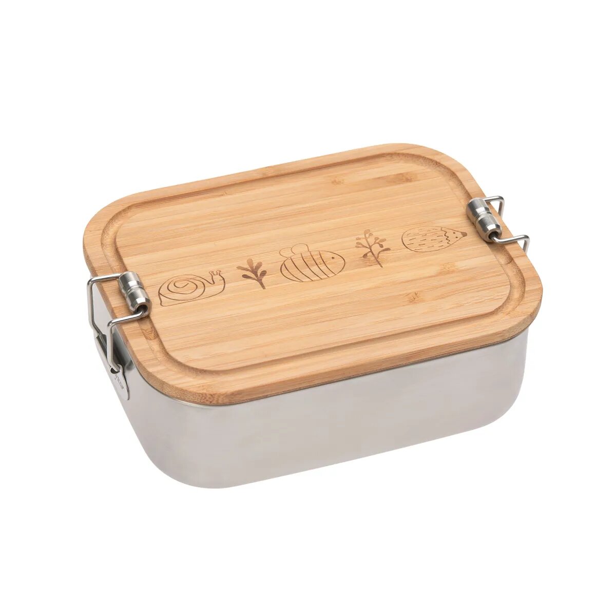 Lässig Kinder Brotdose Edelstahl - Lunchbox, Garden Explorer