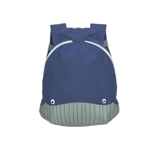 Lässig Kindergartenrucksack Tiny - Wal, Dunkelblau