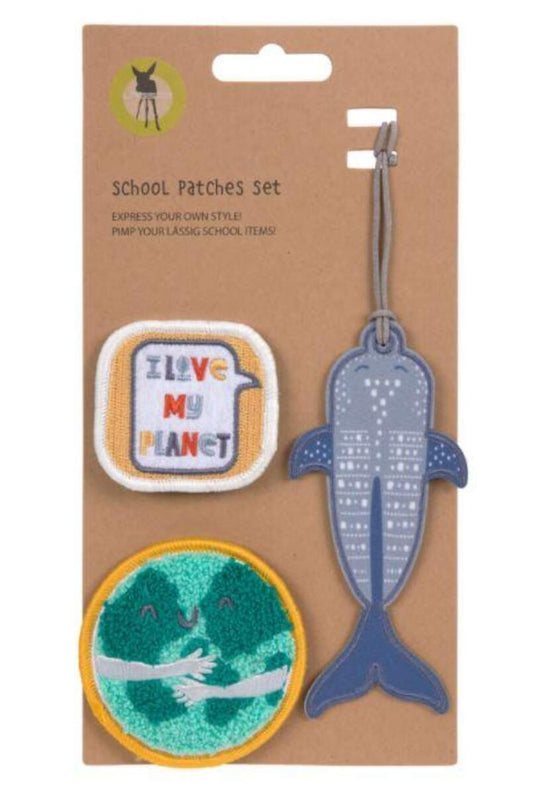 Lässig Patches und Anhänger - School Set Planet