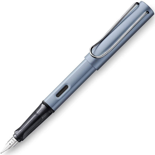 LAMY AL-star Füllhalter 038 – Azure mit Tintenrolleransparentem Griffstück und Stahlfeder – Federstärke M