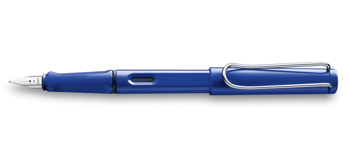 LAMY Füllfederhalter Safari für Linkhänder,Modell 014, blau (sky)