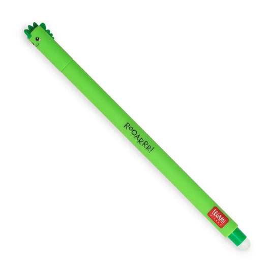 Legami Löschbarer Gelstift - Erasable Pen, grüner Dino