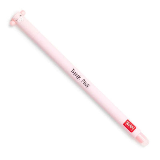 Legami Löschbarer Gelstift - Erasable Pen, pinkes Schweinchen