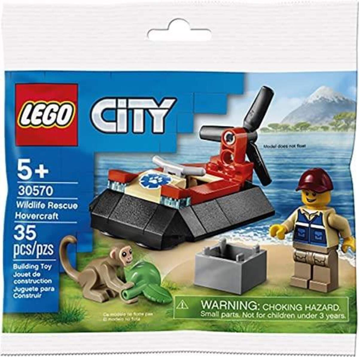 LEGO® City 30570 Luftkissenboot für Tierrettungen
