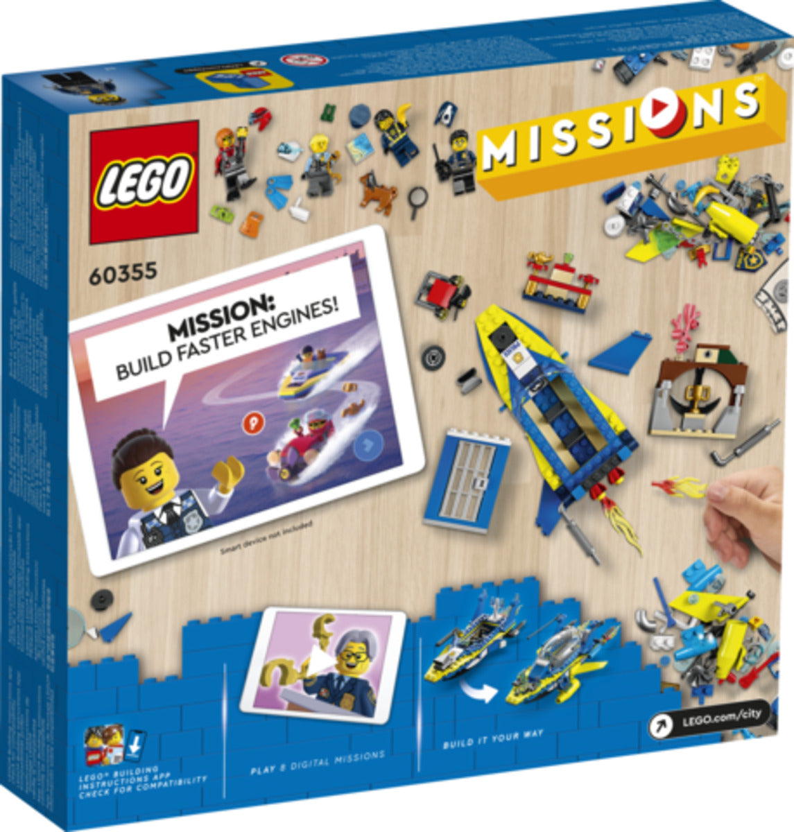 LEGO® City Missions 60355 Detektivmissionen der Wasserpolizei