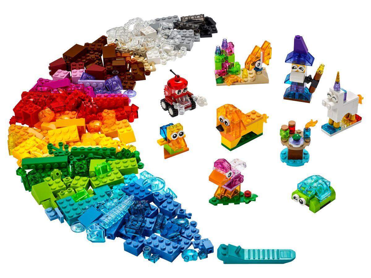 LEGO® Classic 11013 - Kreativ Bauset mit durchsichtigen Steinen