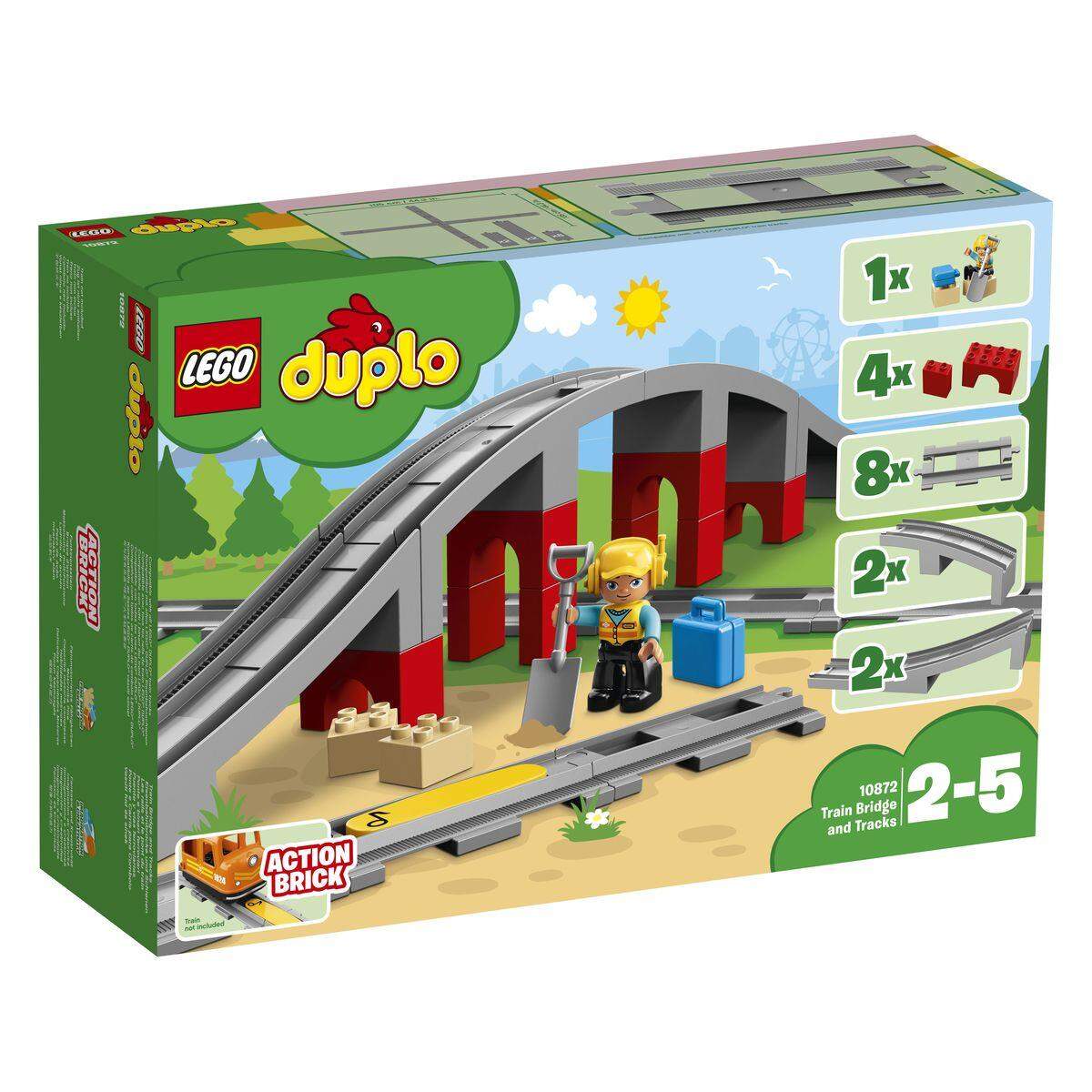 LEGO® DUPLO® 10872 Eisenbahnbrücke und Schienen