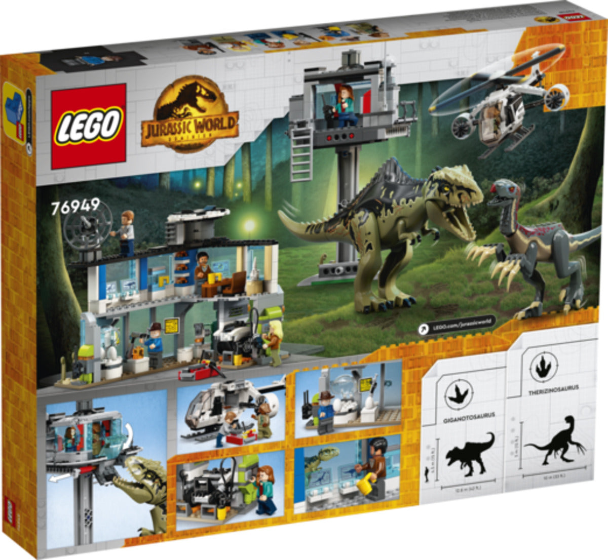 LEGO® Jurassic World™ 76949 Giganotosaurus & Therizinosaurus Angriff