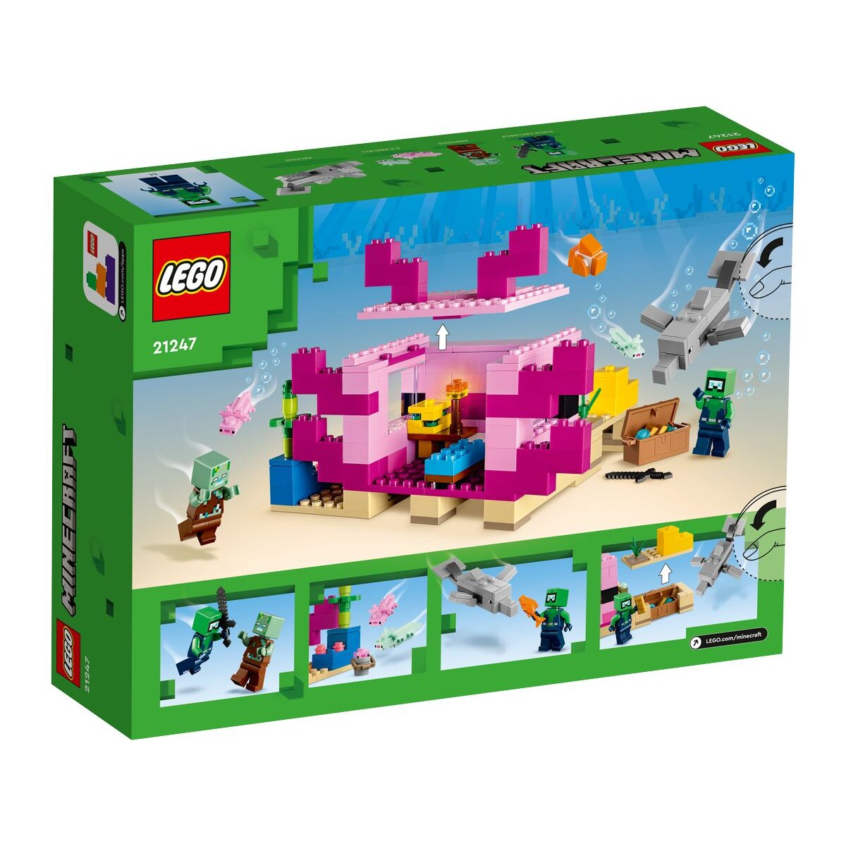LEGO® Minecraft™ 21247 Das Axolotl-Haus