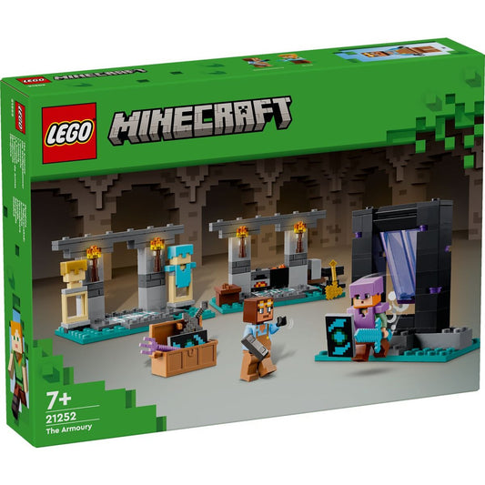 LEGO® Minecraft™ 21251 Die Waffenkammer, Set mit Spielzeug-Waffen und Figur