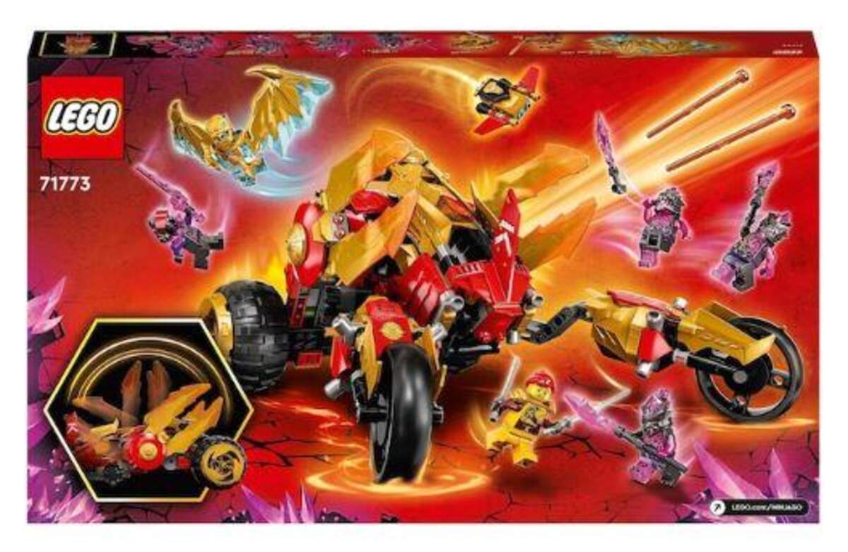 LEGO® NINJAGO® 71773 Kais Golddrachen-Raider