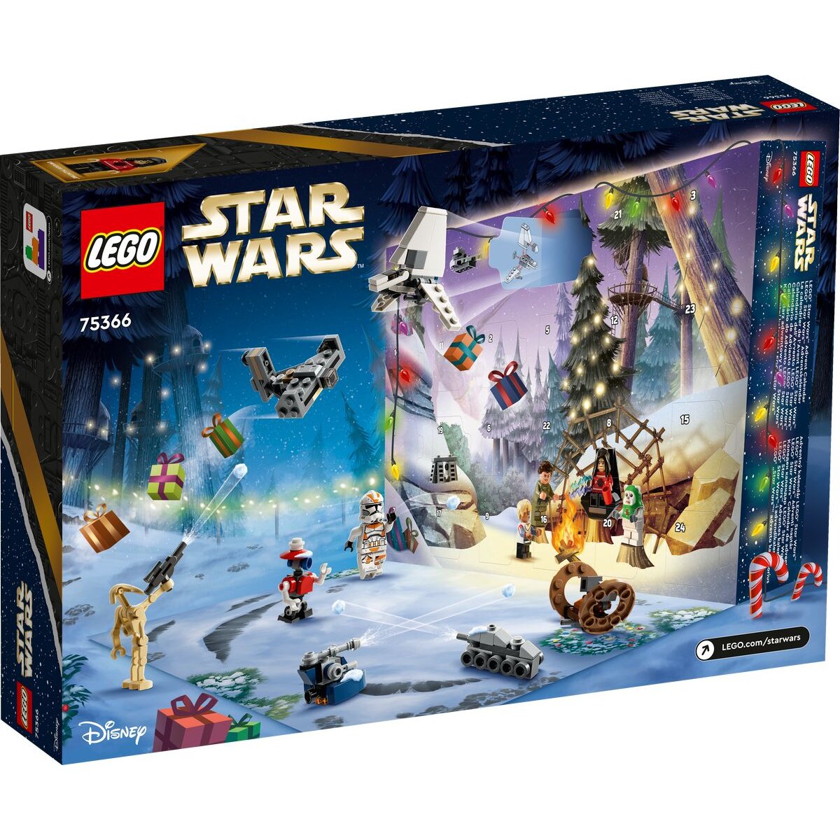 LEGO® Star Wars™ 75366 Adventskalender 2023, Weihnachts-Set mit Figuren