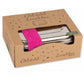 Lutz Mauder TapirElla Edelstahl-Lunchbox Sternchen, Verschlussband Pink