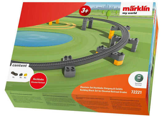 Märklin my world - Baustein-Set Hochbahn Steigung & Gefälle