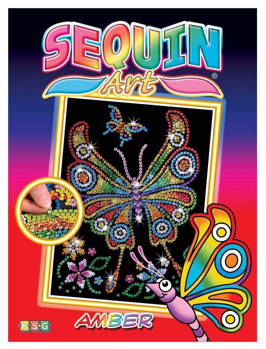 Mammut Sequin Art Red Schmetterling