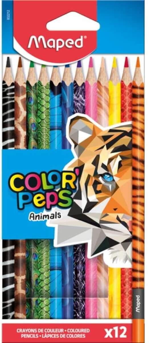 Maped Buntstifte COLOR’PEPS Animals, 12er Schachtel