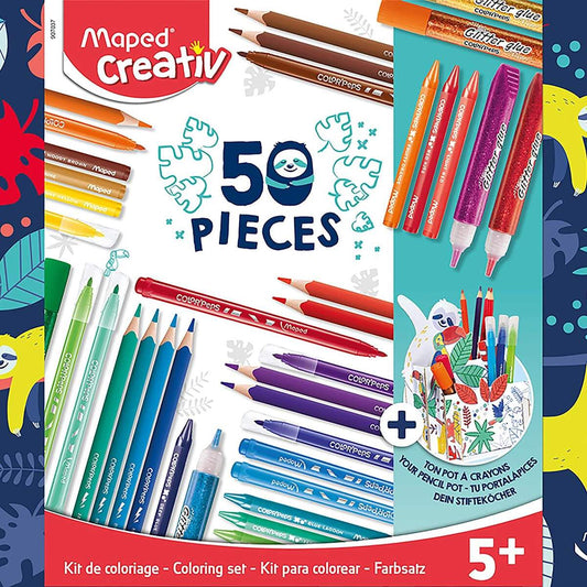 Maped Creativ Mal- und Bastel-Set CREATIV mit Stifte-Köcher zum selbst gestalten