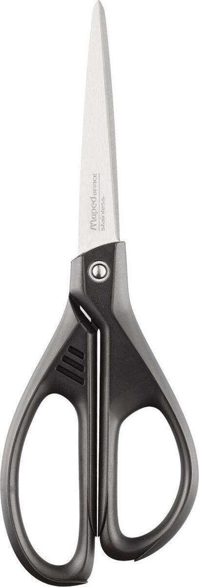 Maped Schere Essentials Green asymmetrisch, 21 cm, schwarz