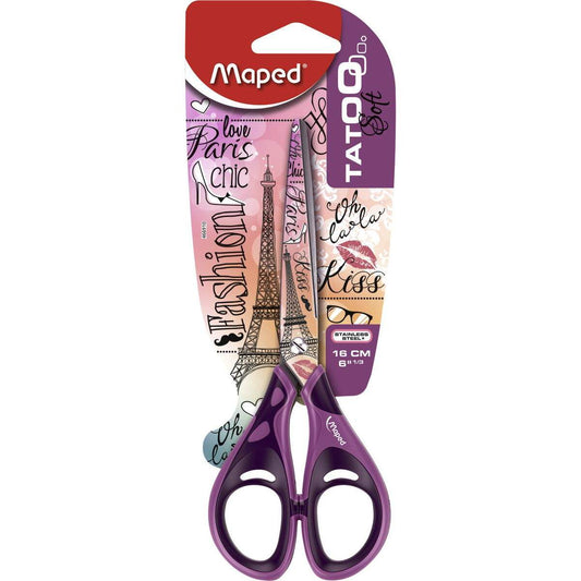Maped Schere TATOO Soft Teen, rund, sortiert