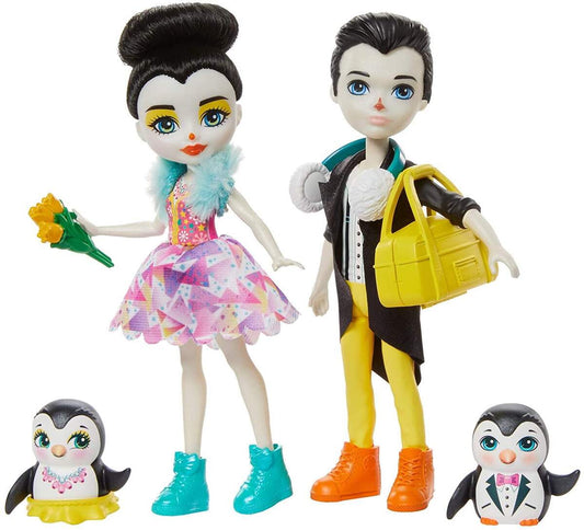Mattel Enchantimals Eiskunstläufer Spielset mit Patterson Penguin & Preena Penguin