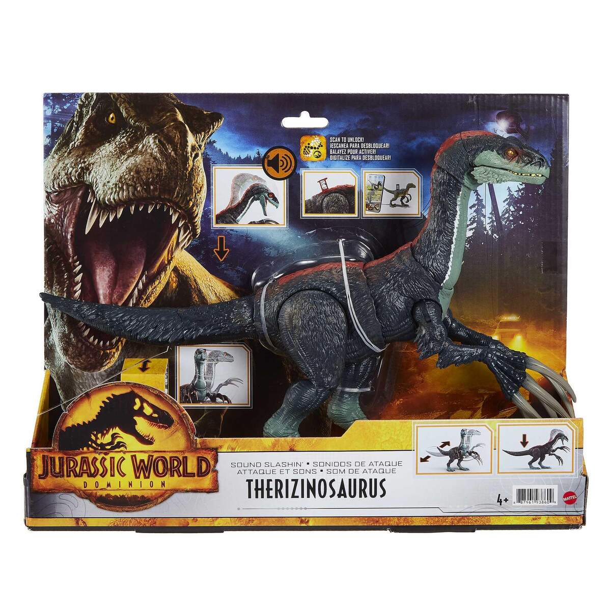 Mattel Jurassic World Sound Slashin' Therizinosaurus