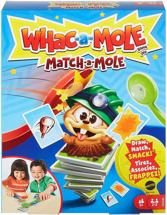 Mattel Mattel Games Hau den Maulwurf! Kartenklatsche, Kinderspiel