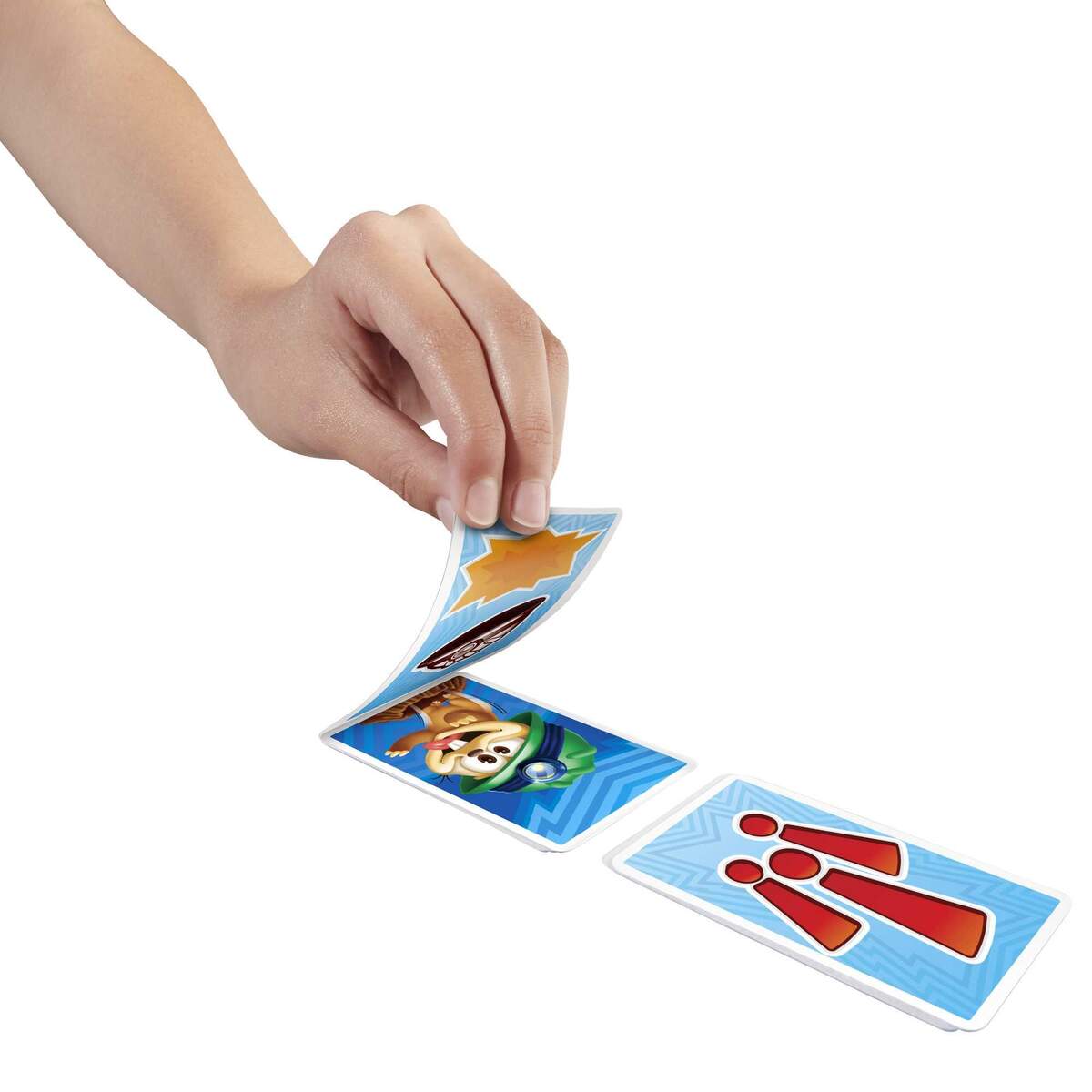 Mattel Mattel Games Hau den Maulwurf! Kartenklatsche, Kinderspiel
